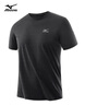 美津浓（MIZUNO）短袖t恤男士凉感冰丝夏季薄款户外青年速干衣 黑色【2104】 2XL 实拍图