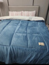 南极人（Nanjiren）羊羔绒被子冬季被芯加厚春秋被单人棉被宿舍冬被加绒毛毯垫被褥子 羊羔绒-浅灰D【双面加绒】 150x200cm 约6斤 实拍图