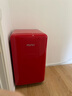 小吉（MINIJ）冰箱小型家用单门冰箱121升一级能效客厅宿舍办公室圣诞礼物复古迷你小冰箱Pro 121L|一级能效|热力红 实拍图