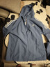adidas经典三条纹运动连帽夹克外套男女春季阿迪达斯三叶草 深蓝   L   实拍图