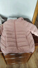 鸭鸭（YAYA）儿童羽绒服轻薄新短款中大童保暖纯色小童男女冬季童装外套D 粉色 160 实拍图