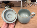 雅瓷汝窑茶杯办公室陶瓷杯子带盖喝茶泡茶杯小青杯礼盒装 汝窑小青杯 340ml 1只 实拍图