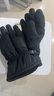 目丸保暖手套男女户外冬天骑行防寒风加绒厚触屏女防水冬季棉滑雪手套 4#雪花圆标黑色（拼色男款） 实拍图