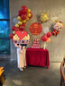 多美忆一周岁抓周生日布置周岁抓周道具全套男女龙宝宝生日气球场景布置 实拍图