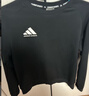 阿迪达斯卫衣男春季户外跑步运动套头衫防风保暖透气运动服 黑/白 L  实拍图