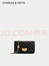 CHARLES&KEITH经典菱格链条小方单肩斜挎包包女包生日礼物CK2-70160131 Black黑色 小包 实拍图