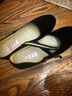 YI DOU老北京布鞋女单鞋春秋季平底舞蹈宾馆服务员酒店黑色特大码工作鞋 A01黑色 43 实拍图