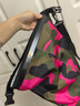 拜杰（BJ）潜水包防水背包漂流溯溪浮潜包游泳收纳袋耐磨双肩包 玫红迷彩20L（单肩带） 实拍图