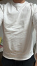 JEANSWEST LIFE真维斯长袖t恤男潮春秋纯棉白色打底衫学生宽松圆领纯色内搭上衣 实拍图
