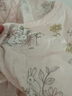 全棉时代纯棉新生婴儿连体衣服抗菌纱布满月宝宝春夏 花园物语粉 66码 实拍图
