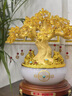 梦佳家画（MEJJHUA）发财树摆件高端领导办公室招财装饰搬新公司开业大吉厂房乔迁礼品 发财树（琉璃聚宝盆）大号 实拍图