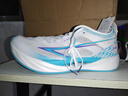 海尔斯KM3全掌碳板跑鞋学生中高考体育跳远田径训练专用竞速跑鞋 激流白兰  KM3 44 实拍图
