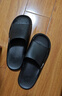 回力静音男士室内户外穿厚底防滑速干洗澡凉拖鞋HL3A23黑色46-47码 实拍图