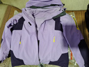 JEEP SPIRIT吉普 夹克男棉衣情侣秋冬三合一加厚两件套防风防水保暖棉服外套 552/女款紫色 3XL 实拍图