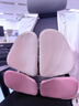 诺泰（nuotai）人体工学腰靠背垫办公室久坐护腰坐垫汽车腰部支撑腰托礼物K08粉 实拍图
