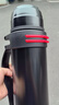 慕馨（moosen）保温壶杯大容量男304不锈钢家用户外热水瓶便携车载旅行暖水壶 真空锁温/抗菌内胆【黑1.6L】赠送小碗+升级可调背带 实拍图