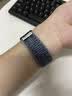 适用苹果手表表带耐克applewatch10 11 9 8尼龙nike回环Ultra表带 新配色【NK灰配蓝】同款 【46mm】适用Apple Watch10代/11 实拍图