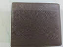 七匹狼（SEPTWOLVES）男士钱包短款真皮牛皮钱夹加厚大容量男式软皮皮夹送男友老公爸爸 丝印狼标加厚啡色3A2923021-02C 实拍图