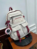 爱情海双肩包女初中背包电脑包大学生旅行大容量帆布轻便书包女休闲时尚 实拍图