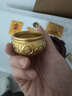 明恩聚宝盆黄铜风水摆件八方来财大号铜盆招聚财铜缸纯开业办公室客厅 【精致款】约6.5cm聚宝盆（赠元宝金条） 实拍图