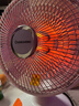 长虹（CHANGHONG）取暖器小太阳电暖器取暖电器电热扇电暖炉烤火炉快热炉取暖神器 白橙小款【直径280mm】 1 实拍图