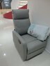 太空舱单人小户型头等太空舱沙发美甲美睫懒人电脑电动卧室摇椅子多功能 雅致灰/弹盾硅胶猫抓皮/手动坐躺 单人位 实拍图