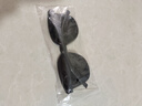 网红GM同款大脸显瘦男女墨镜网红街拍非偏光太阳眼镜紫外线潮流框 D款【男女通用】黑色 实拍图