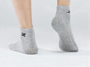 特步男袜干爽亲肤运动袜五双装混色纯色袜子吸湿排汗夏秋透气 实拍图