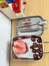 邦派精工 德国304不锈钢食堂打饭学生专用蒸饭加厚便当盒饭盒长方形上班族 食品级304饭盒【1.2L】单格 实拍图