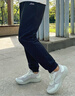 安踏女裤运动裤子女士春冬季款加绒加厚保暖亲肤舒适针织卫裤休闲长裤 【加绒Anta字母标收口】基础黑-4 XL (175) /适合120-130斤 实拍图