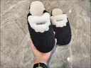 安尚芬  棉拖鞋男士秋冬家居休闲舒适防滑保暖地板月子情侣拖鞋女 黑色 42-43 适合41-42 实拍图
