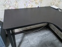 久丞家具转角电脑桌学生家用书桌双人书架一体组合桌卧室拐角L型电竞桌子 【加厚16mm桌面】黑色左转角 160x120x74cm 实拍图