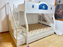 溺宠实木儿童全实木上下床子母床高底床上下铺儿童床实木上下两层床 梯柜+滑梯（送椰棕床垫*2） 上铺宽140下铺宽160高170 实拍图