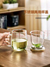 忆壶茶（YIHUTEA）泡茶杯茶水分离玻璃杯办公室家用水杯男士茶杯玻璃高硼硅绿茶杯子 【加大加厚】500ML竹盖玻璃杯 实拍图
