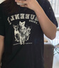 UR2025春季新款女装美式复古猫咪印花宽松短袖T恤UYY450073 实拍图