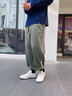 【肥仔240斤超大码5XL】裤子男夏季潮流百搭宽松日系潮流休闲阔腿大码胖子九分裤潮胖男装 黑色 XXXXL 180~205斤可穿 实拍图