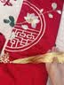 艾维（I-WILL）结婚四件套亲肤刺绣红色新中式喜被婚庆床上用品 绮罗香200*230cm 实拍图