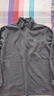 探拓（TECTOP）抓绒衣 户外加厚保暖男抓绒衣纯色立领半开衫柔软舒适抓绒衣 MZRY033 男款灰色 L 实拍图