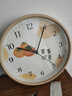 光阴的故事桌面台式时钟座钟客厅家用时尚坐钟表简约现代台钟摆件座挂两用 2823-柿柿如意【座挂两用】 实拍图