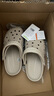 卡骆驰（CROCS）洞洞鞋贝雅男鞋女鞋轻便耐磨一脚蹬拖鞋休闲鞋|10126 卵石色-2V3 36 /37(220mm) 实拍图
