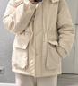 优衣库女装高性能复合大衣/智暖衣时尚科技保暖外套469899 30 浅米色 3XL /175/108C 实拍图