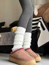 冬雾Lolita针织日系加长jk小腿袜修饰腿型袜套腿套显瘦遮腿型JK堆堆袜 白色 均码 实拍图