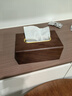 侑家良品 实木纸巾盒客厅抽纸盒高档黑胡桃木纸抽盒子 实拍图