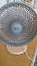 骆驼电风扇家用桌面小风扇台式电扇循环扇制冷卧室学生宿舍办公室床头大风力摇头扇 台扇-银灰色【三档风/可摇头】 单机+3米延长线 实拍图