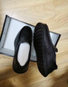 卡帝乐鳄鱼皮鞋男头层牛皮商务休闲鞋豆豆鞋中老年爸爸鞋子男 30576 黑色 43 实拍图