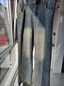 UKMR水泥灰阔腿牛仔裤女潮流百搭新款高腰宽松拖地窄版直筒拖地长裤女 复古蓝-后标款【高品质】 常规 M 【建议94-105斤】 实拍图