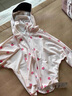 蕉下儿童防晒服外套披风男女童凉感透气防晒AL413月檀粉 140 实拍图