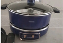 蓝宝（BLAUPUNKT）升降电火锅5L分体式电热锅家用多功能料理锅电热蒸煮锅烤肉煎炒炖锅分体式电火锅 5L 轻奢色【标配+煎烤盘】 实拍图