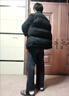断码新款羽绒服马甲男女同款潮牌大码保暖情侣棉马夹坎肩百搭外套 黑色白鸭绒 L 适合80到100斤穿男女同款 实拍图