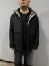 啄木鸟羽绒服男中老年脱卸款加厚保暖老年人外套男装冬爸爸装活里活面 6618-黑色 XL 【可穿125-140斤】 实拍图